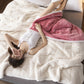 Fleece Blankets And Throws Thick Warm Winter Blankets Home Super Soft Duvet Luxury Solid Blankets On Twin Bedding