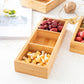 Bamboo And Wood Creative Dry Fruit Box Household Living Room Nut Candy Box Snack Snack Dry Fruit Tray Miscellaneous Brocade Storage Box