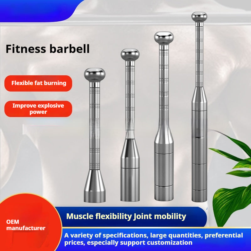 Rod Pure Steel Adjustable Solid Bar Bell