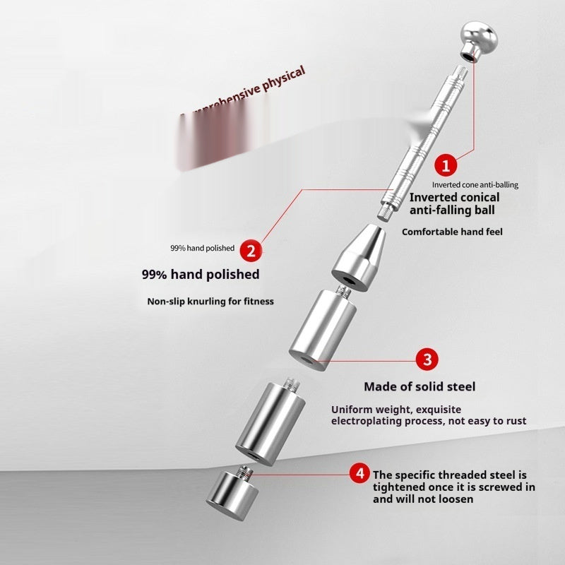 Rod Pure Steel Adjustable Solid Bar Bell