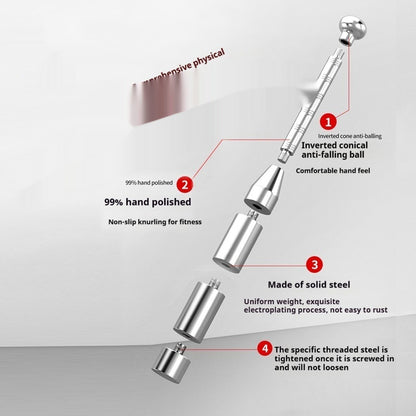 Rod Pure Steel Adjustable Solid Bar Bell