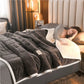Fleece Blankets And Throws Thick Warm Winter Blankets Home Super Soft Duvet Luxury Solid Blankets On Twin Bedding